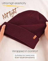 Gorro de punto para mujeres y hombres, marca FURTALK, sombrero unisex de invierno, gorro tejido con puños, gorro cálido.